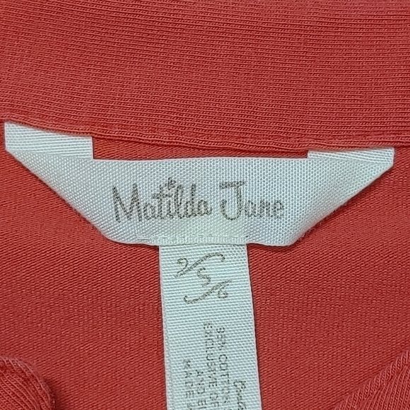 Matilda Jane Coral One Way Sleeveless Ruffle Dress Small - Picture 7 of 11